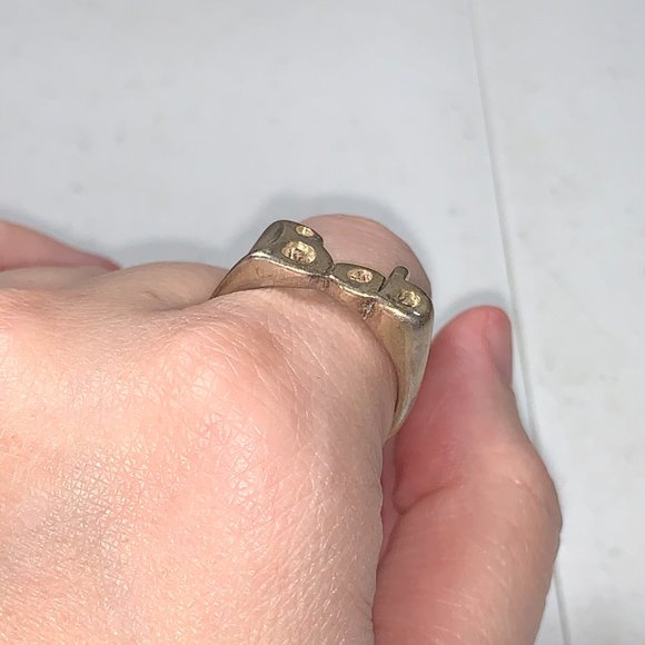 Sterling Silver Bob Name Ring, Size 11 - Picture 6 of 8